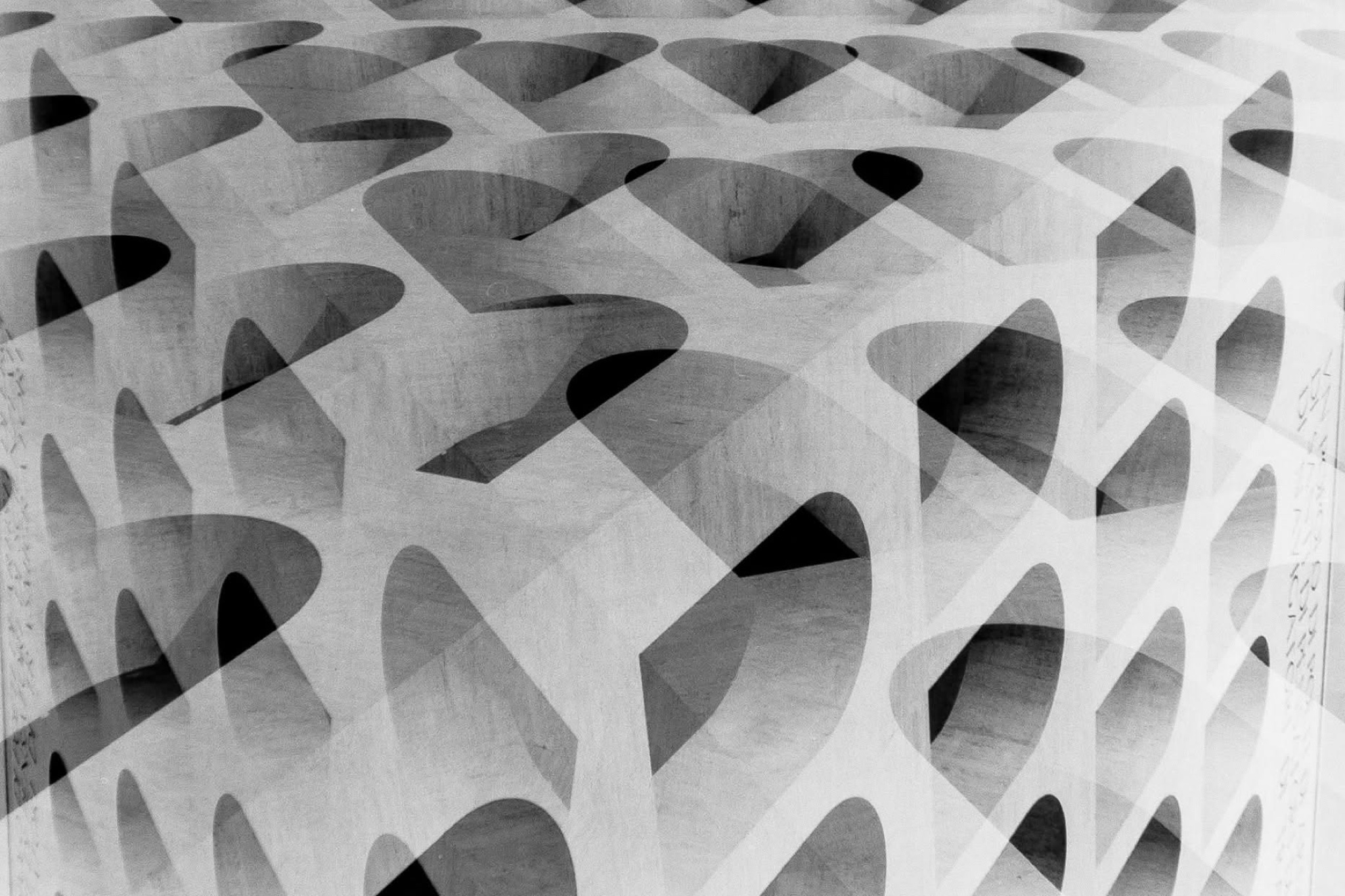 Esposizione multipla degli archi del Palazzo della Civiltà Italiana